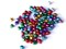 100 Small Mixed Color Jingle Bell Beads - Jewel Tone Aluminum Bell Charms